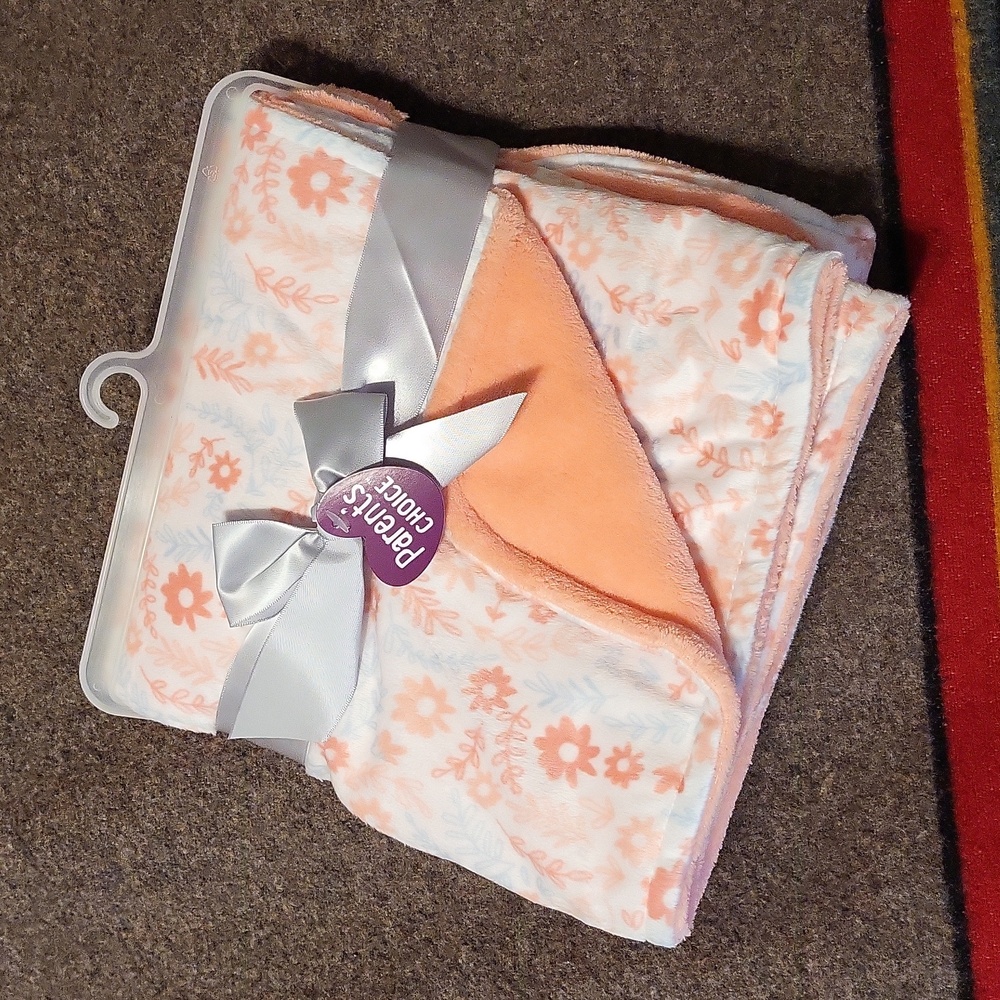 Floral baby blanket